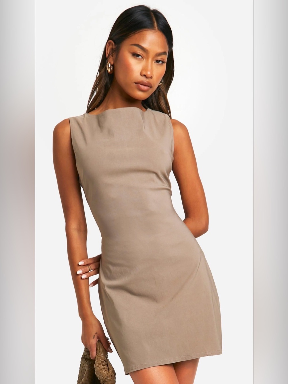 Tan Mini Dress